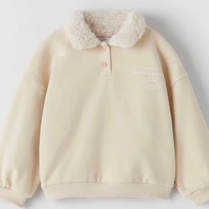 Zara Cream Sweatshirt Size 3/4 Yrs.